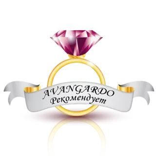 💍 AVANGARDO Рекомендует ring, diamond, recommendation, jewelry, wedding, engagement telegram sticker