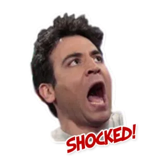 😨 SHOCKED! choqué, émotion, surprise, exclamation telegram sticker