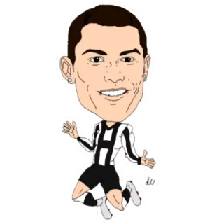 🇵🇹 Cristiano Ronaldo Fußball, Football, Sportler, Cartoon, Cristiano Ronaldo telegram sticker