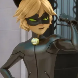 🐈‍⬛️ Chat Noir Miraculous Ladybug Miraculous, Chat Noir, Cartoon, Superheld, Katze, Ladybug telegram sticker