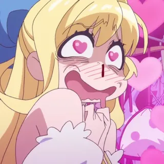 🗡 anime, hati, cinta, kartun, gadis, bersemangat telegram sticker