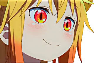 🐉 Tohru Miss Kobayashi's Dragon Maid Anime, Dragón, Lindo, Dibujos animados, Divertido, Kawaii telegram sticker