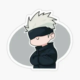 🥺 Gojo Satoru Jujutsu Kaisen anime, manga, gojo satoru, jujutsu kaisen, chibi, fanart, character, sticker telegram sticker