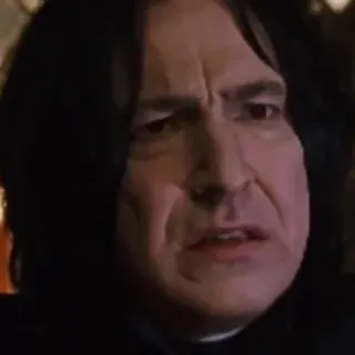 😯 Severus Snape Harry Potter 세베루스 스네이프, 해리 포터, 마법사, 교수, 앨런 릭먼 telegram sticker