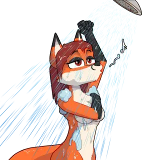 Fuzzy Fox (by Reyn) telegram stickers