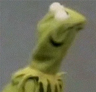 😒 Kermit the Frog Kermit, Muppet, Rana, Meme, Verde telegram sticker