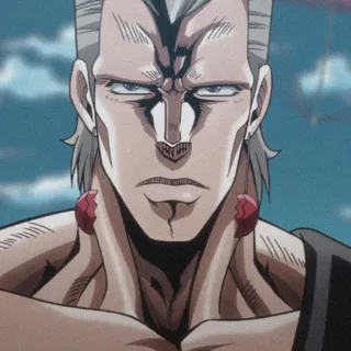 🌟 Jean Pierre Polnareff JoJo's Bizarre Adventure Anime, Jojo, Jean Pierre Polnareff, Personaje telegram sticker