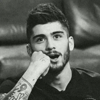😟 Zayn Malik celebridad, cantante, retrato, hombre, estrella pop telegram sticker