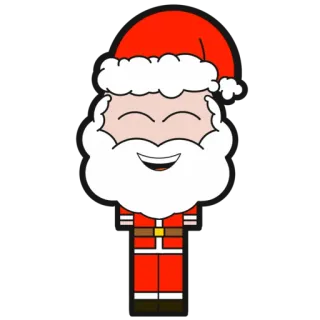 😂 Santa Claus Дед Мороз, Рождество, праздник, праздничный, мультфильм, празднование telegram sticker
