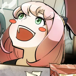 😍 Anya Forger Spy x Family Anime, Cartoon, Niedlich, Spy x Family, Anya Forger telegram sticker