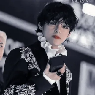 ▫️ V Oh My V K-pop, BTS, V, Kim Taehyung, piosenkarz, muzyka, celebryta telegram sticker