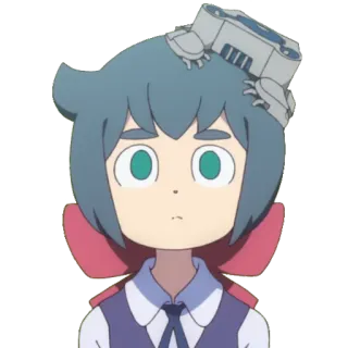 😳 Lotte Yanson Little Witch Academia Аниме, Ведьма, Магия, Милый, Лотте Янссон, Little Witch Academia telegram sticker