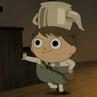 🍫 Wirt Over the Garden Wall 卡通, 动画, 花园墙之外, 沃特, 茶壶, 儿童 telegram sticker