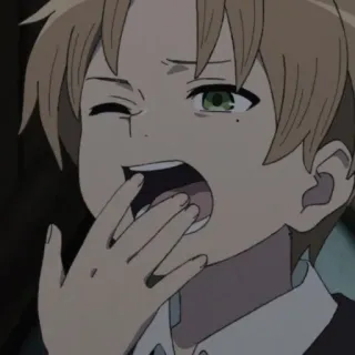😪 Anime, Trẻ con, Ngáp, Phim hoạt hình telegram sticker