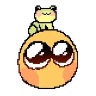 🐸 Frosch, Emoji, süß, kawaii, Blob telegram sticker