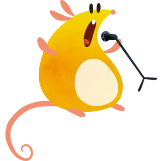 🎙 Raichu Pokemon 宝可梦, 雷丘, 黄色, 动物, 卡通, 可爱 telegram sticker