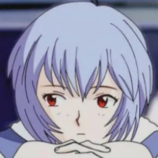 📓 Rei Ayanami Neon Genesis Evangelion Anime, Rei Ayanami, Evangelion, Charakter, Manga whatsapp sticker
