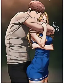 🎃 Manhwa, Abraço, Casal, Abraçar, Tensão telegram sticker