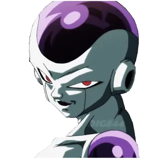 😈 Frieza Dragon Ball Anime, Dragon Ball Z, Freezer, Villano, Pegatina telegram sticker