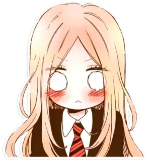 😳 Anime, Manga, Cô gái, Đồng phục học sinh, Kawaii telegram sticker