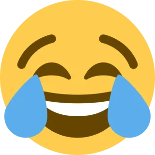 😂 emoji, laughing, tears, happy, joyful, face telegram sticker