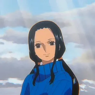 📚 Nico Robin One Piece anime, character, cartoon, nico robin, one piece whatsapp sticker