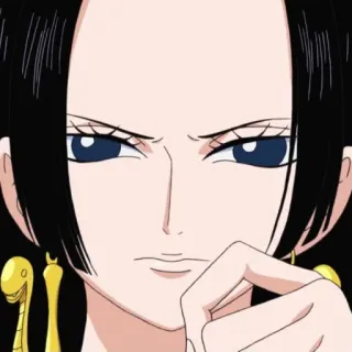 🤔 Boa Hancock One Piece Anime, Personagem, Brava, Mulher, Rainha telegram sticker