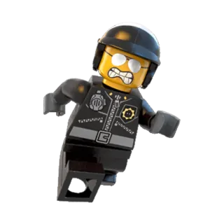 👮‍♂️ Lego, Polizia, Agente, Minifigure, Giocattolo, Mattone, Città, Emergenza telegram sticker