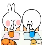 😁 Мультфильм, Друзья, Пить, Чай, Милый, Анимированный telegram sticker