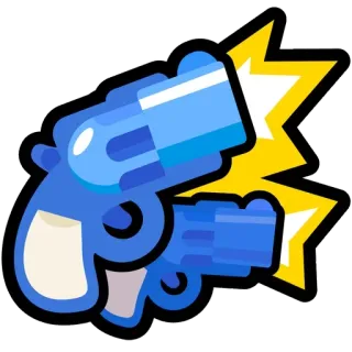 🔫 guns, weapon, cartoon, firearm, pistol telegram sticker