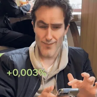 😎 +0,003% 金融, 股票, 市场, 收益 telegram sticker
