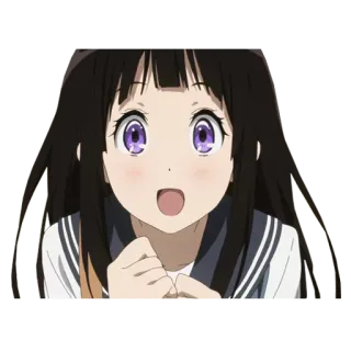 😍 animé, fille, dessin animé, portrait, mignon whatsapp sticker