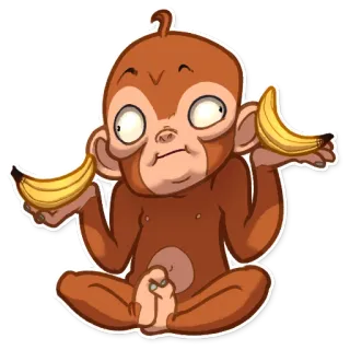 Mona Monkey telegram stickers