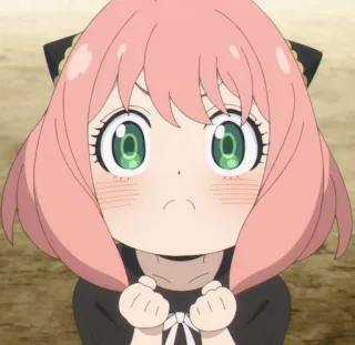 🥺 Anya Forger Spy × Family Anime, Manga, Spy Family, Anya, Forger, Süß, Cartoon telegram sticker