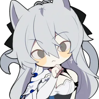 🤔 anime, sticker, girl, cute, cartoon telegram sticker