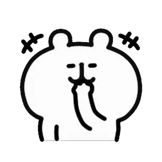 💨 niedźwiedź, kreskówka, gest, słodki, postać, śmieszne telegram sticker