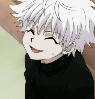 😅 Killua Zoldyck Hunter x Hunter Anime, Killua, Zoldyck, Hunter x Hunter, Kartun telegram sticker