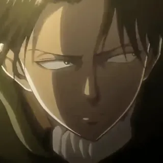 ✨ Levi Ackerman Attack on Titan Levi Ackerman, Attack on Titan, Anime, Manga, Karakter, Serius telegram sticker