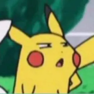 ⚡️ Pikachu Pokemon pikachu, pokemon, sarcastico, anime, cartone animato telegram sticker