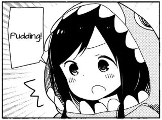 🍮 Pudding! Anime, Manga, Pudín, Kawaii telegram sticker
