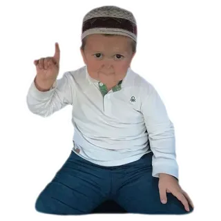 👌 Hasbulla Magomedov hasbulla, magomedov, luchador, dedo, apuntando whatsapp sticker