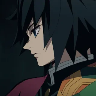 🌊 Giyu Tomioka Demon Slayer アニメ, 鬼滅の刃, 冨岡義勇, キャラクター whatsapp sticker