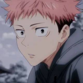 😳 Yuji Itadori Jujutsu Kaisen Аниме, Персонаж, Jujutsu Kaisen, Юдзи Итадори telegram sticker