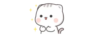 ✨ Katze, süß, kawaii, Aufkleber, Anime telegram sticker