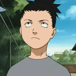🎼 Shikamaru Nara Naruto Anime, Dibujos animados, Shikamaru, Nara, Naruto, Ninja, Personaje whatsapp sticker