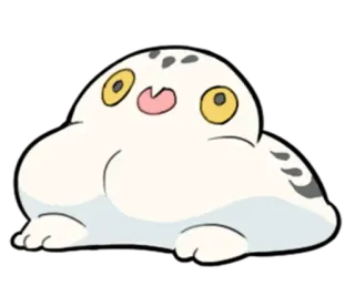 🤪 Dessin animé, Animal, Chouette, Mignon, Drôle telegram sticker