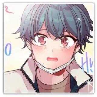 🐌 Hy! anime, boy, cute, manga telegram sticker