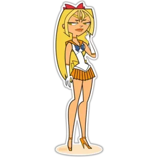 😊 sticker, cartoon, character, sailor, outfit, anime telegram sticker