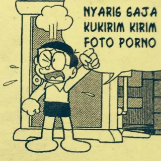 😡 NYARIS SAJA
KUKIRIM KIRIM
FOTO PORNO Anime, Dessin animé, Illustration, Texte, Doraemon, Drôle whatsapp sticker