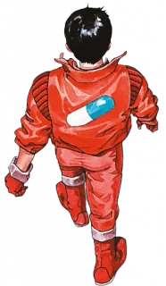 👘 Kaneda Akira Akira, Kaneda, manga, anime, cyberpunk, movie, Japanese, Sci-fi telegram sticker